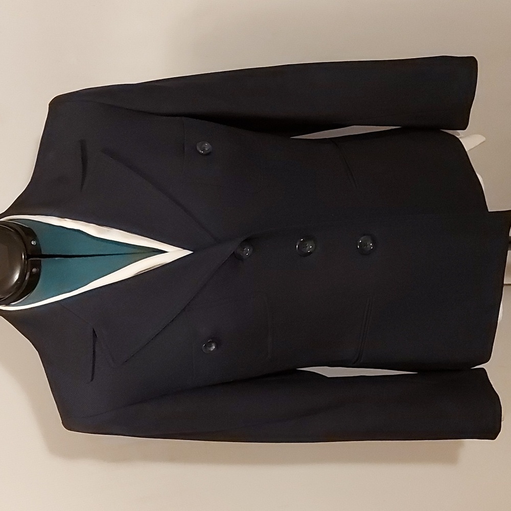 Dark Navy/black 3 button blazer